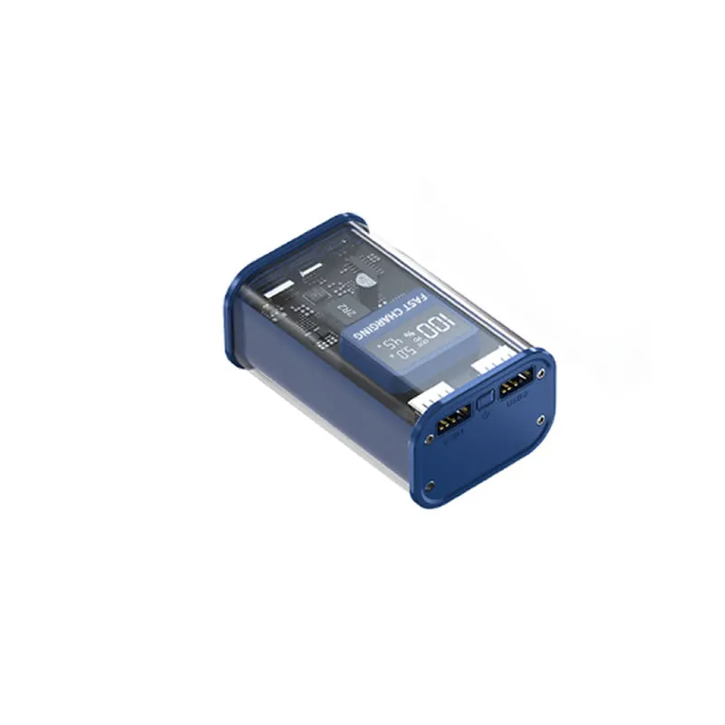 10000Mah Transparent Power Bank Tr-956 Blue