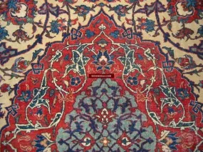 101 Gorgeous Antique Isfashan Rug Carpet - Cotton Foundation - Gallery-2