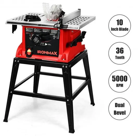 10" Aluminum Tabletop Table Saw Electric Cutting Machine