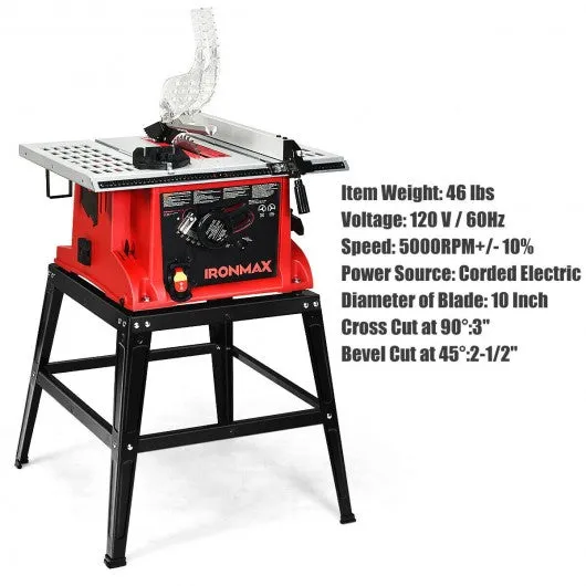 10" Aluminum Tabletop Table Saw Electric Cutting Machine