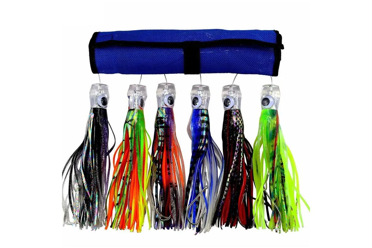 12 Pieces X 6.5" Game Fishing Trolling Lures Marlin Tuna Rigged Boating Big