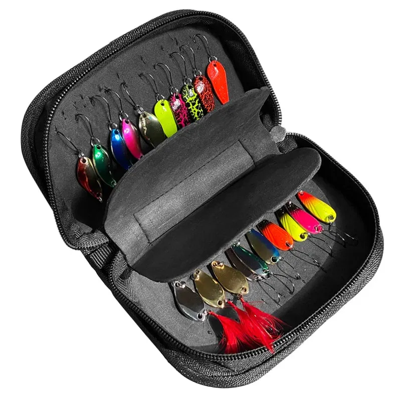 16pcs/20pcs Set Fishing Spoons Lures Metal Baits Set forCasting Spinner Fishing Bait with Storage Bag Case For Outdoor Fishing