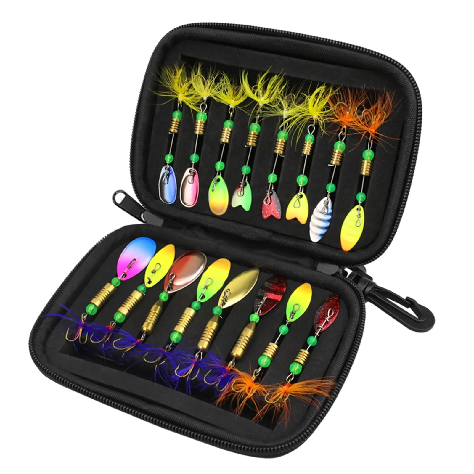 16pcs/20pcs Set Fishing Spoons Lures Metal Baits Set forCasting Spinner Fishing Bait with Storage Bag Case For Outdoor Fishing