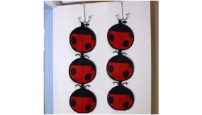 2 Pack: 3 Tier Lady Bug Over The Door Organizer Rack - Ships Same/Next Day!