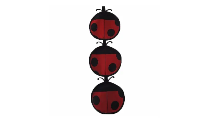 2 Pack: 3 Tier Lady Bug Over The Door Organizer Rack - Ships Same/Next Day!