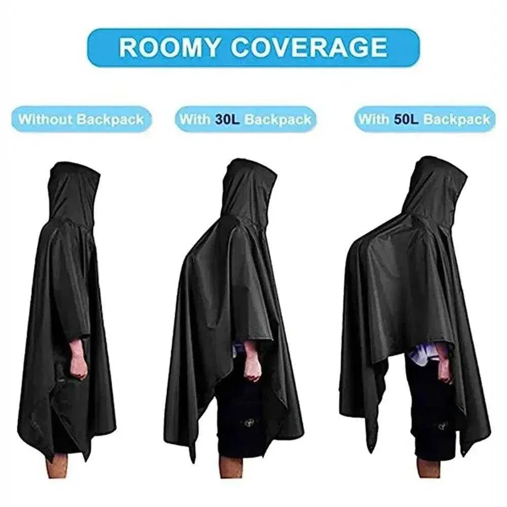 3 In 1 Outdoor Waterproof Fishing Raincoat Hooded