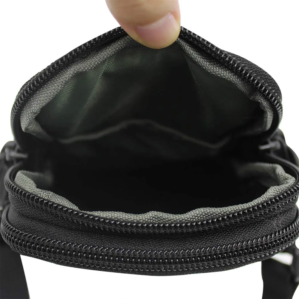 3-Layers Waterproof Cell Phone Pouch Crossbody Purse Oxford Fabric Belt Bag Wallet for Men Women