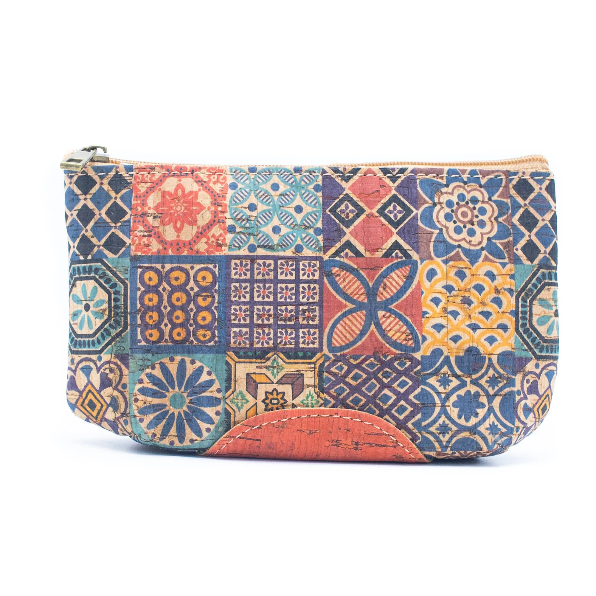 （5units）cork coin purse color with patterns BAG-043