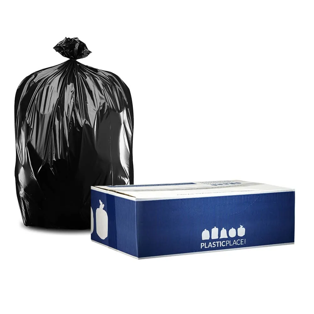 65 Gallon Extra Heavy Trash Bags - 3.0 Mil - 50/Case