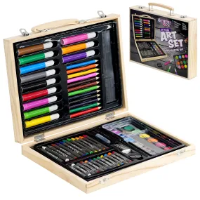 67 Pieces Art Set in a Wooden Case