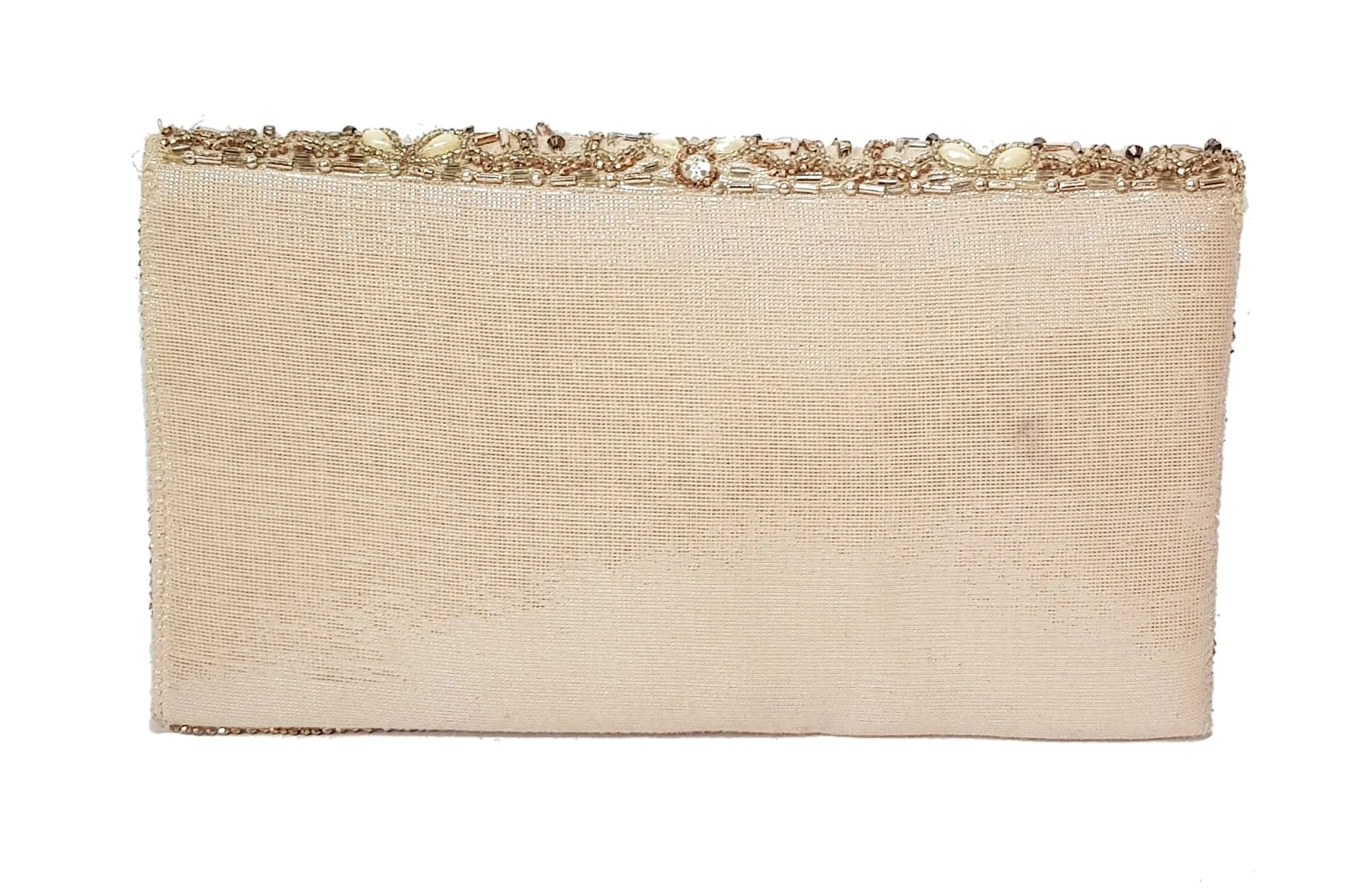 Accessorize Pink & Beige Sequins Clutch | Gently Used |