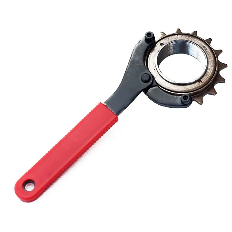 Adjustable Cycling Carbon Steel Bike Wrench Chainwheel Crank Puller Bicycle Bottom Bracket Wrench Axle Removal Tools