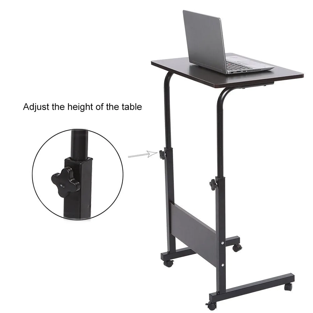 Adjustable Laptop Standing Portable Desk - Black