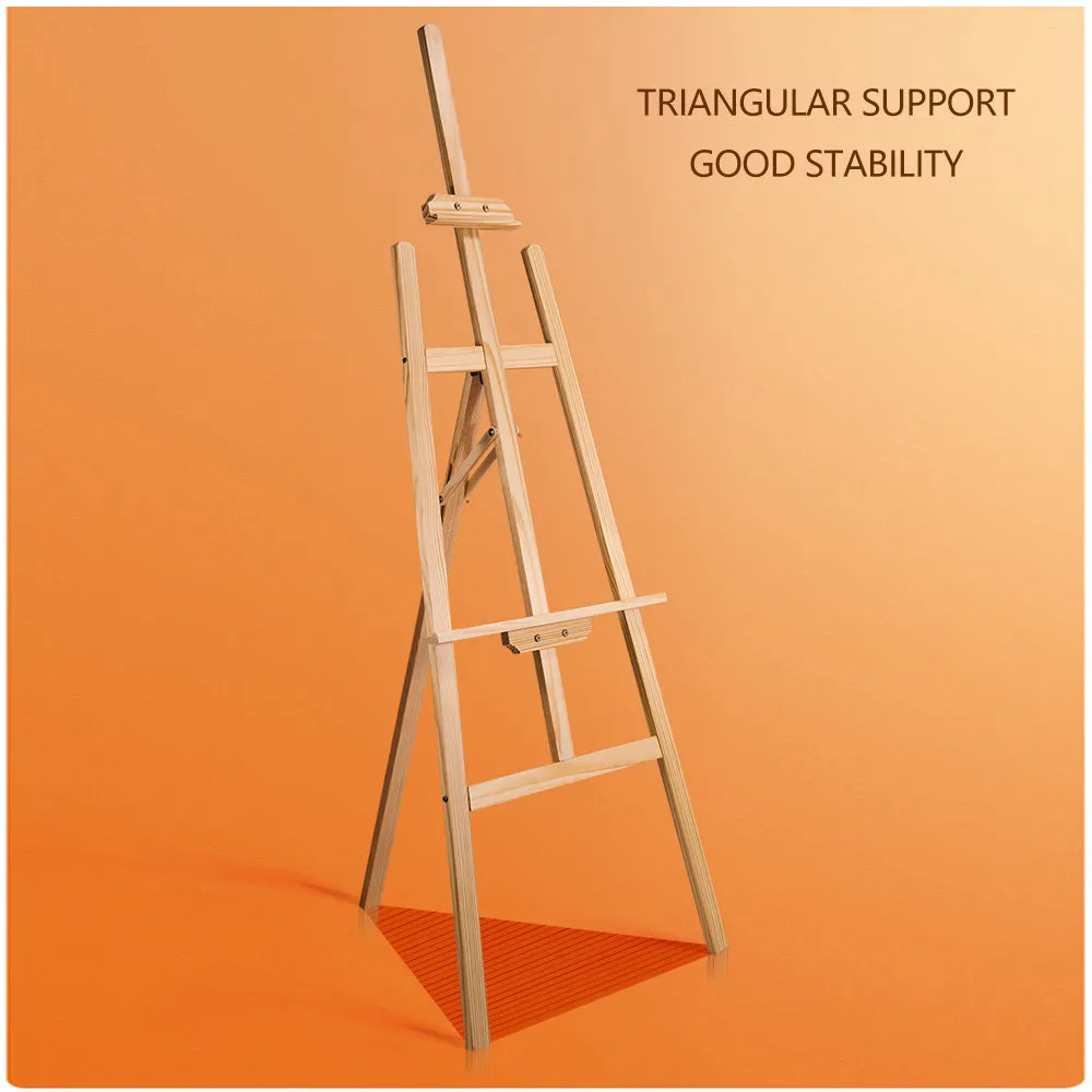 Adjustable Solid Pine Wood Easel 175CM | Artist Tripod Stand