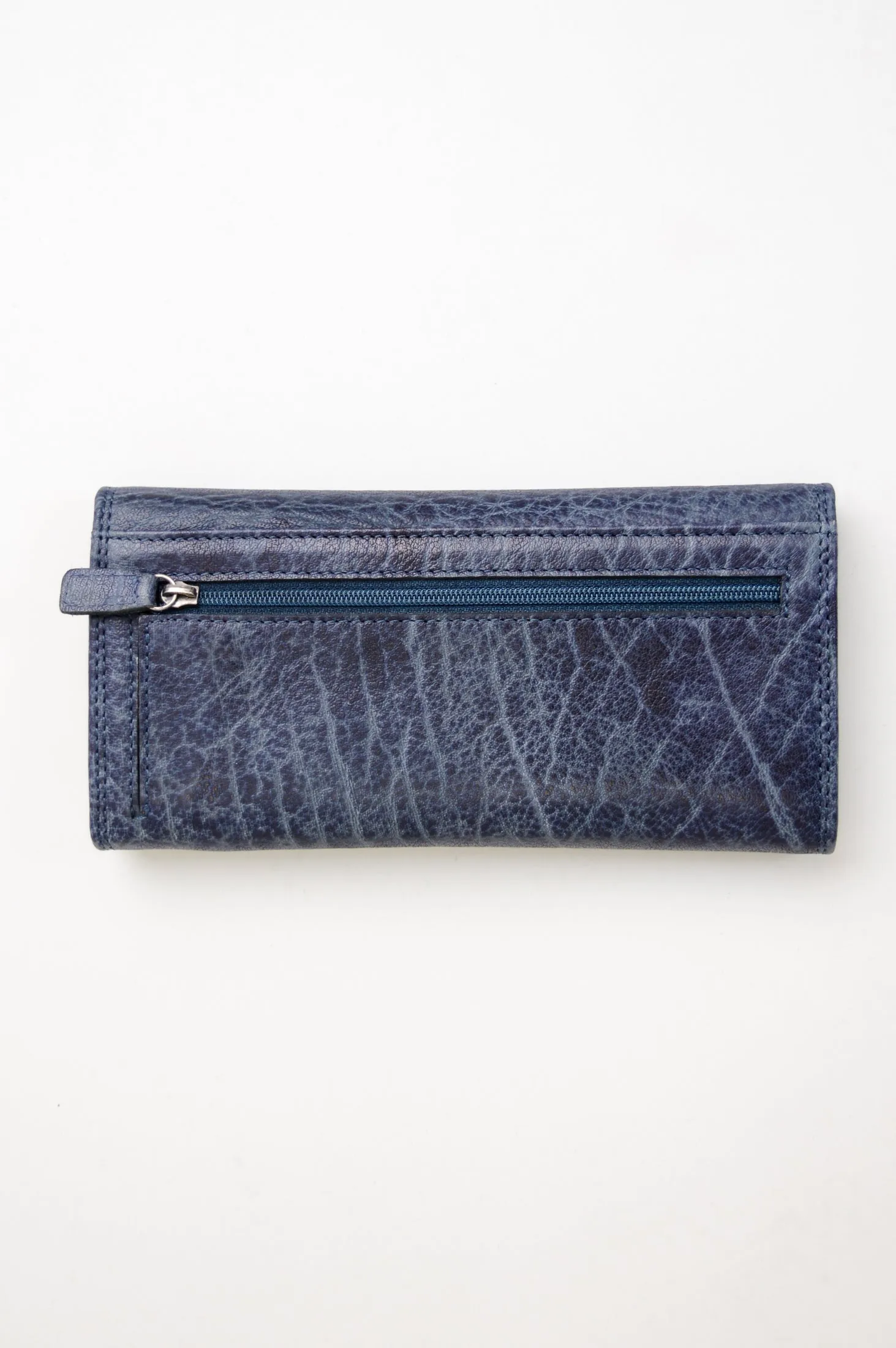 Adrian Klis 102 Ladies Wallet, Blue, Leather