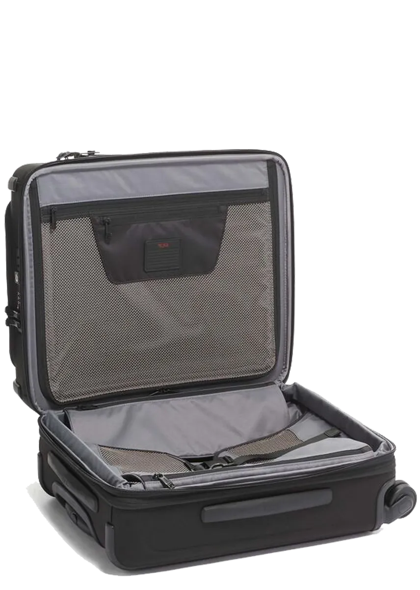 Alpha 3 Continental Expandable 4 Wheeled Carry-On - Black