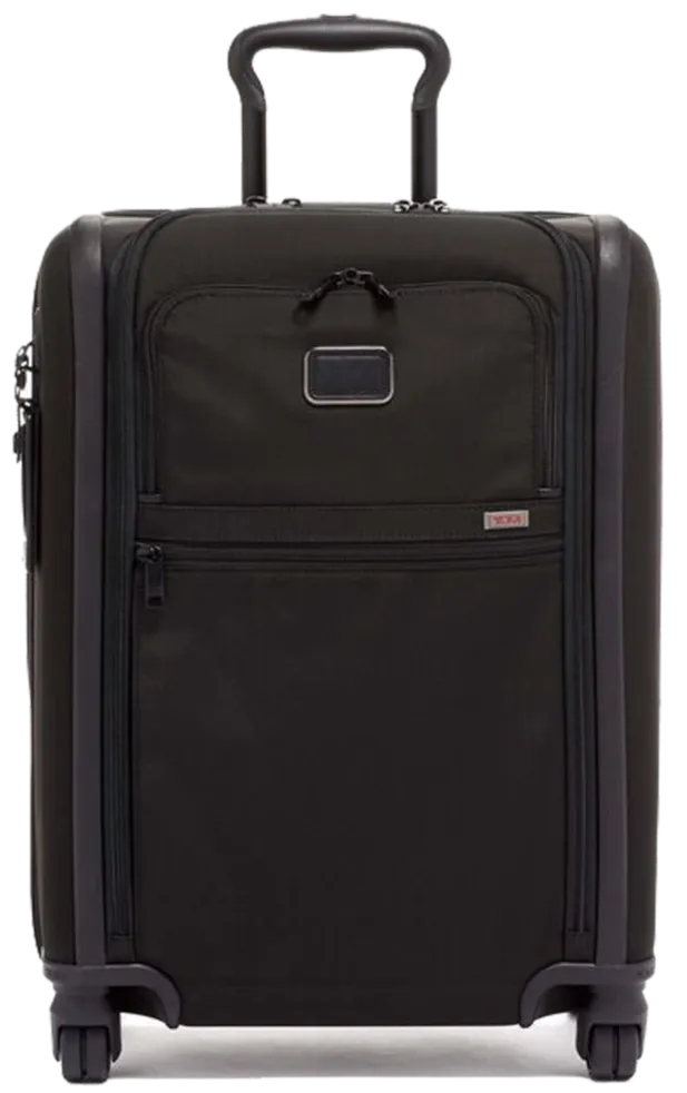 Alpha 3 Continental Expandable 4 Wheeled Carry-On - Black