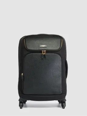 Alyssa 4 Wheel Cabin Carry-On Black & Gold