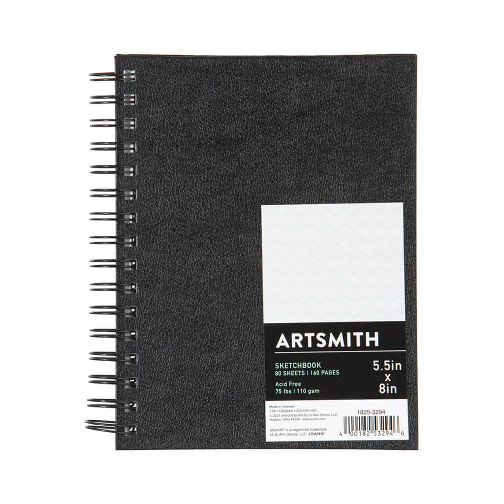 Artsmith Sketchbook Spiralbound 5.5in x 8in