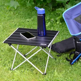 Azuma Mini Folding Table Black Lightweight Camping Picnic