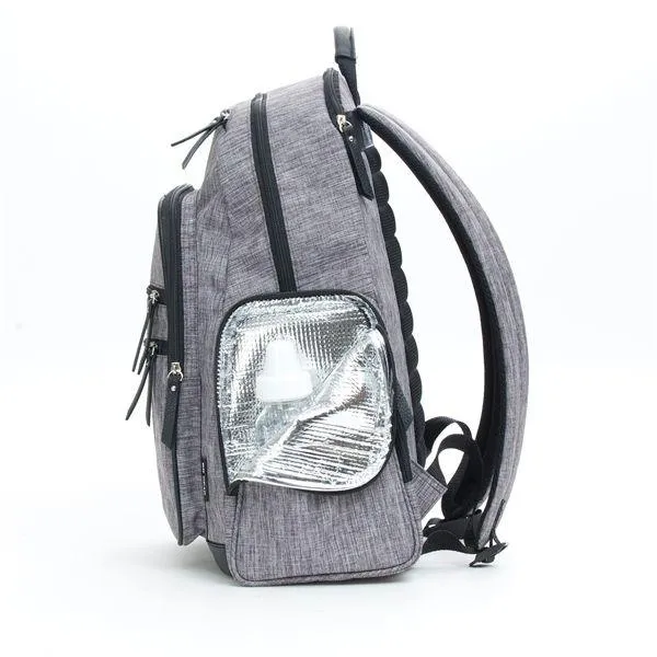 Baby Boom Places and Spaces Backpack Diaper Bag Grey