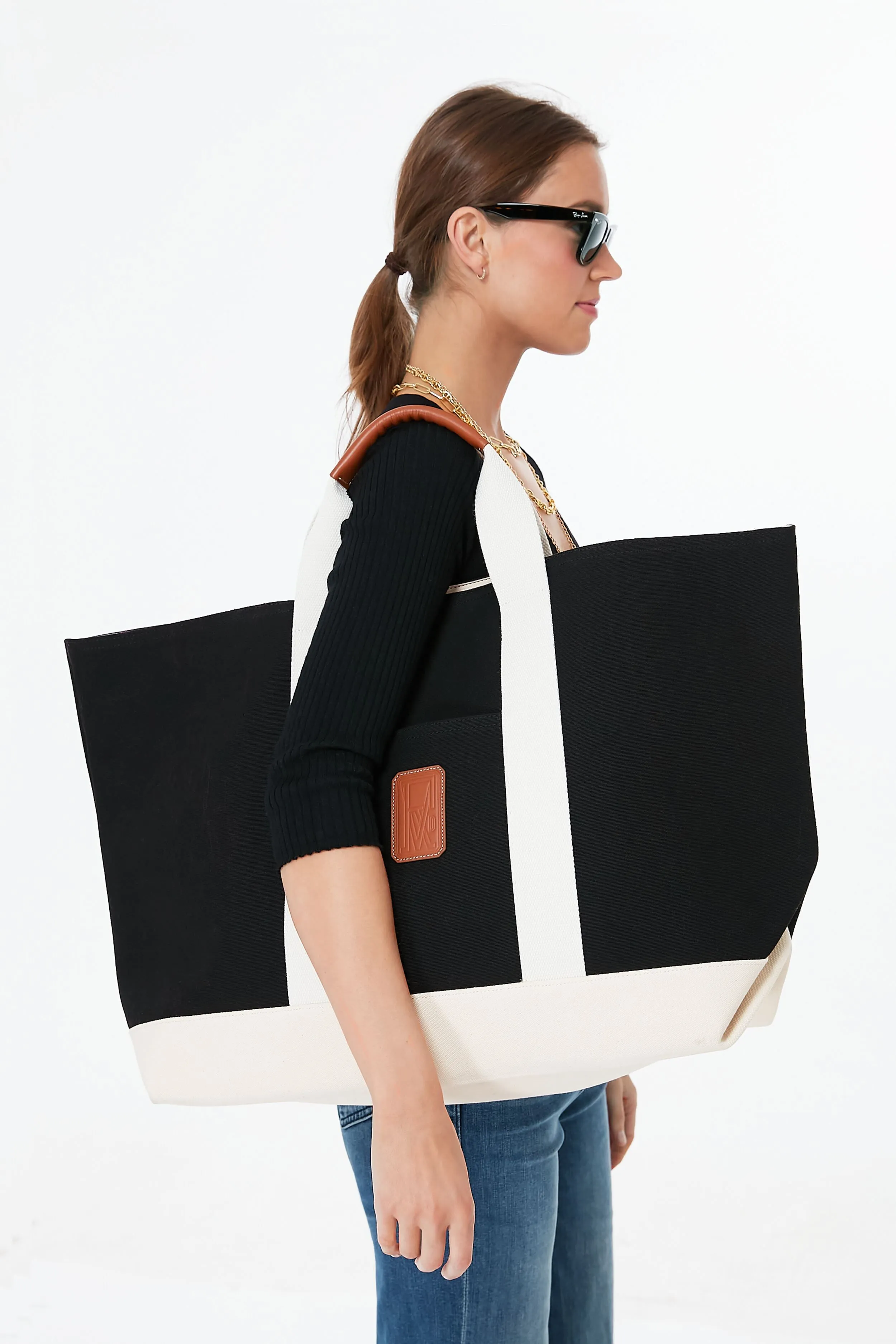 Black and White Tool XL Tote