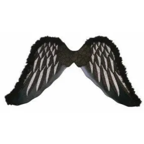 Black Angel Costume Wings - Small