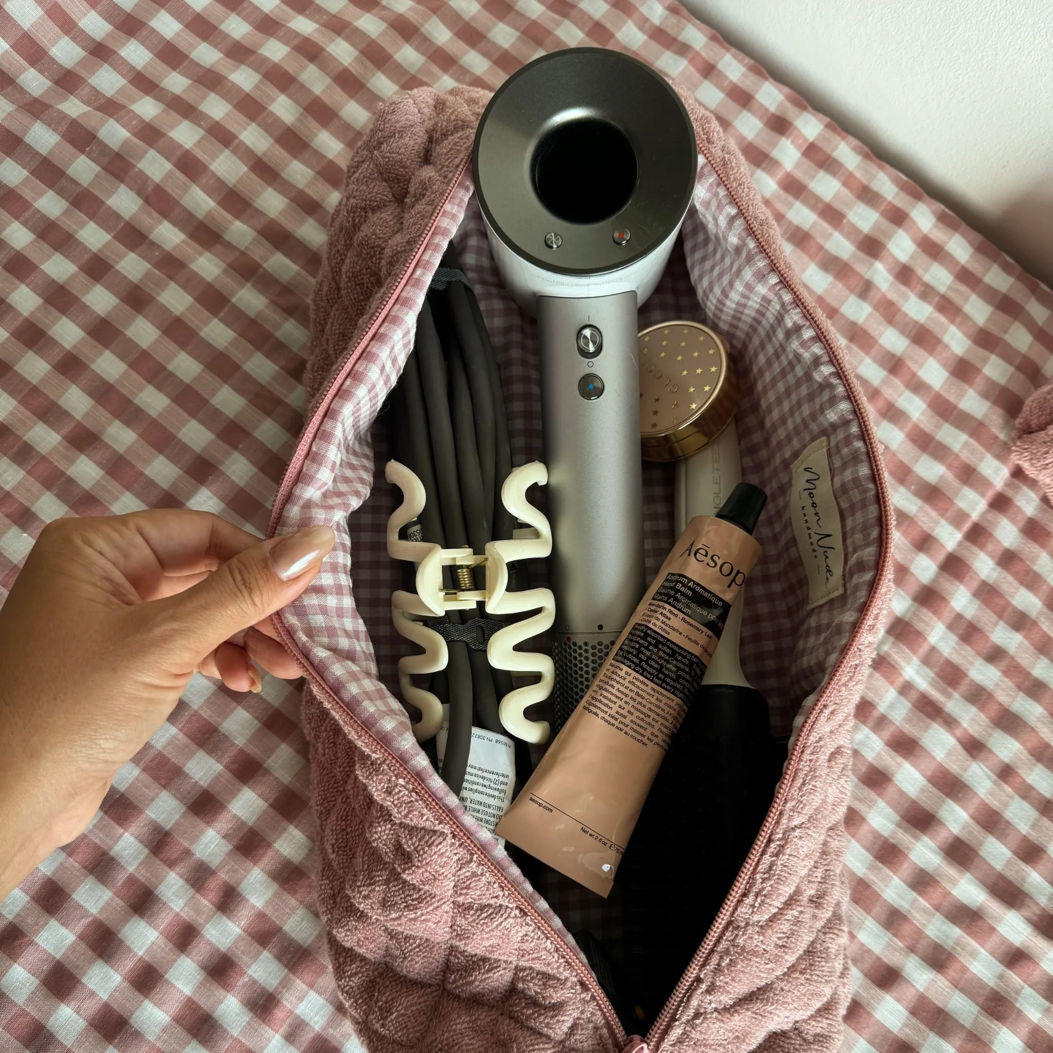 Blush Hair Tool Bag