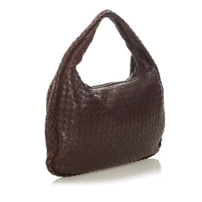 Bottega Veneta Intrecciato Leather Hobo Bag (SHG-27381)