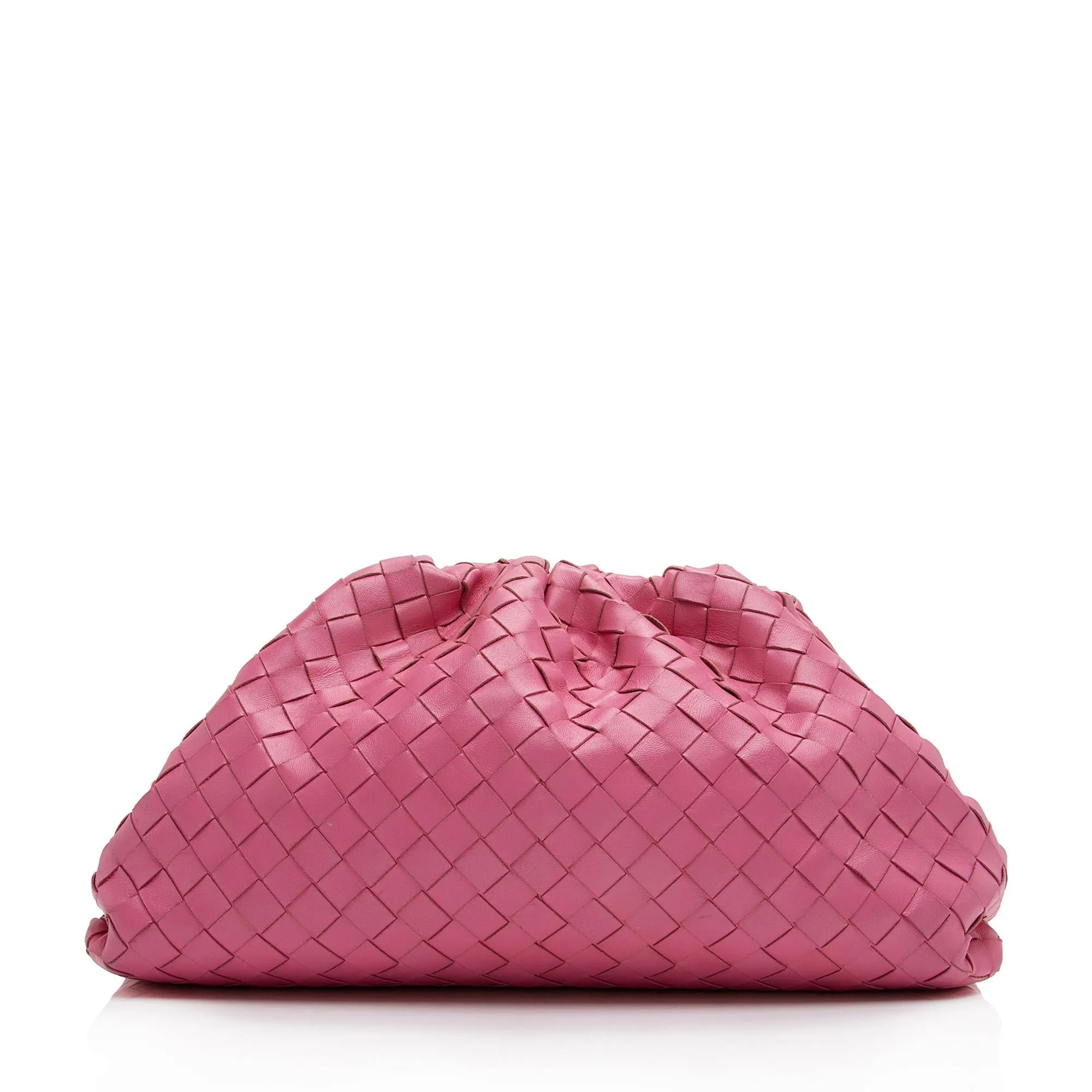 Bottega Veneta Intrecciato Nappa Leather The Pouch Clutch (SHF-23279)