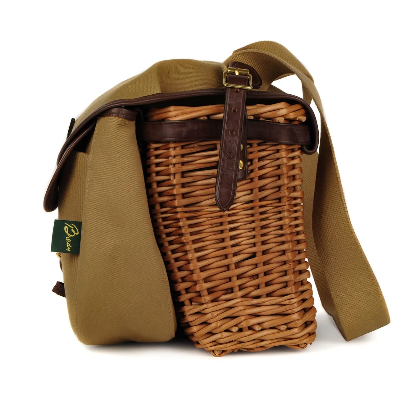 Brady Conway Creel Fishing Bag Khaki