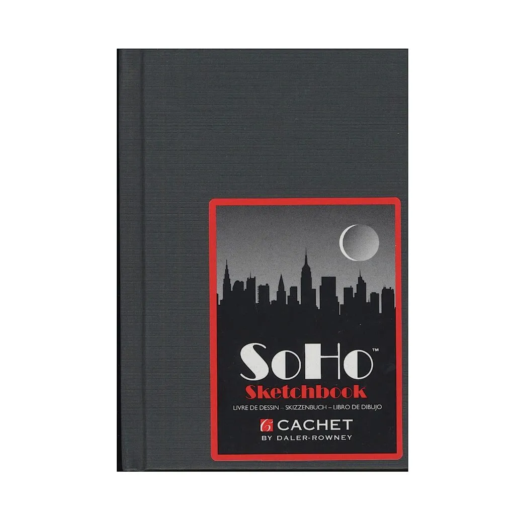 Cachet Soho Hardbound  Basic Black Cover Sketchbook