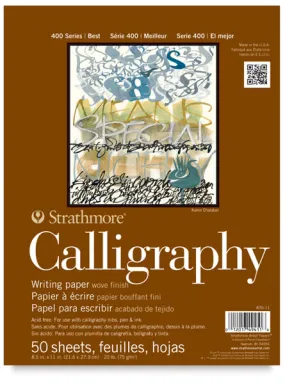 Calligraphy Paper 400 Series, 8.5"x11.5", 50 Sheet Pad (Strathmore)