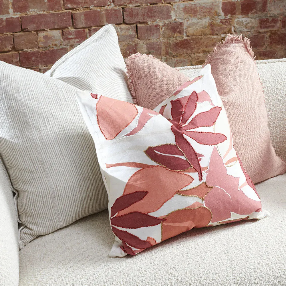 Camille Cushion | Burgundy/Dusty Mauve