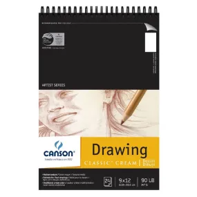 Canson Classic Cream Drawing Pad 9x12