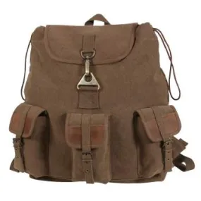 Canvas & Leather Vintage Wayfarer Backpack