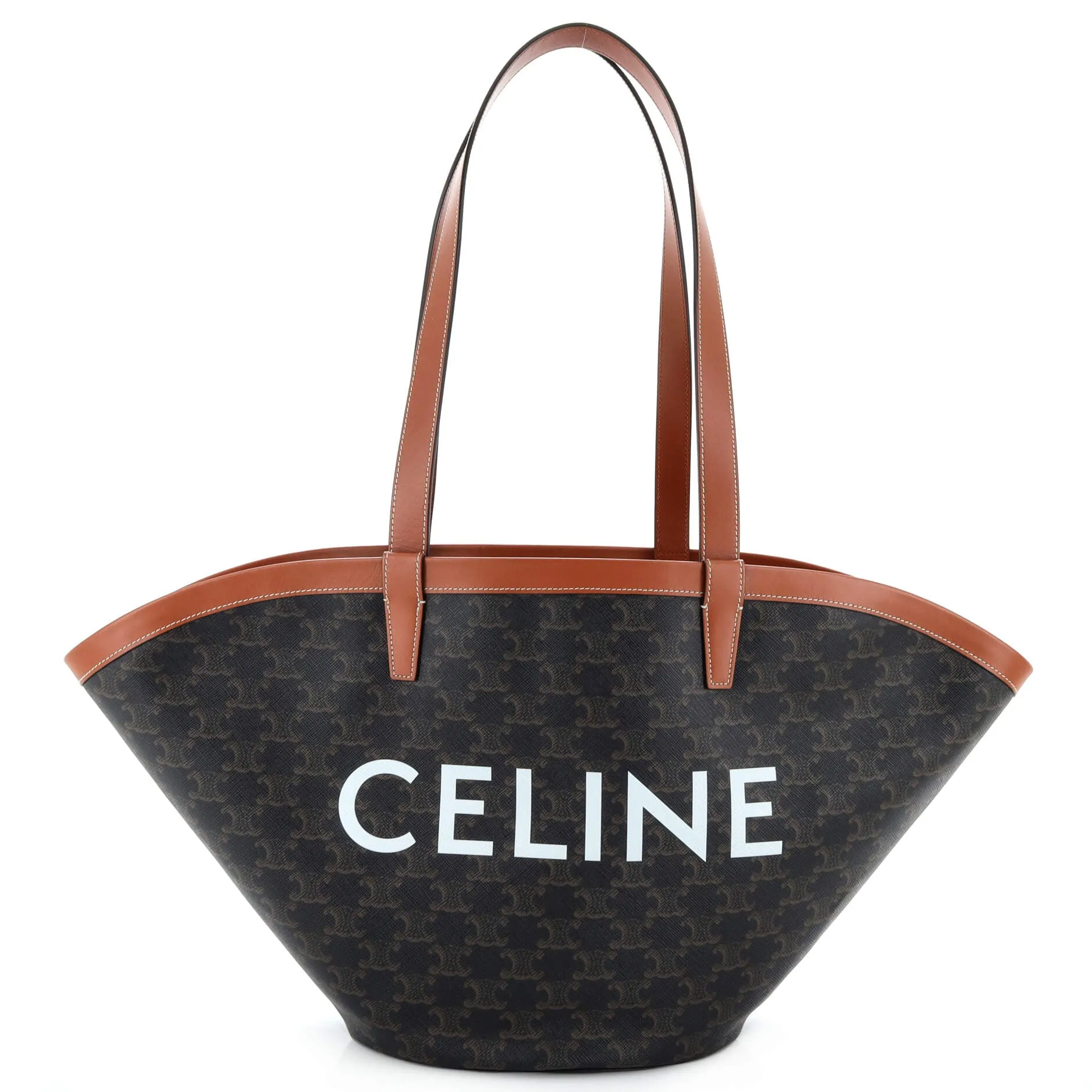 CELINE Couffin Bag Triomphe Coated Canvas Medium