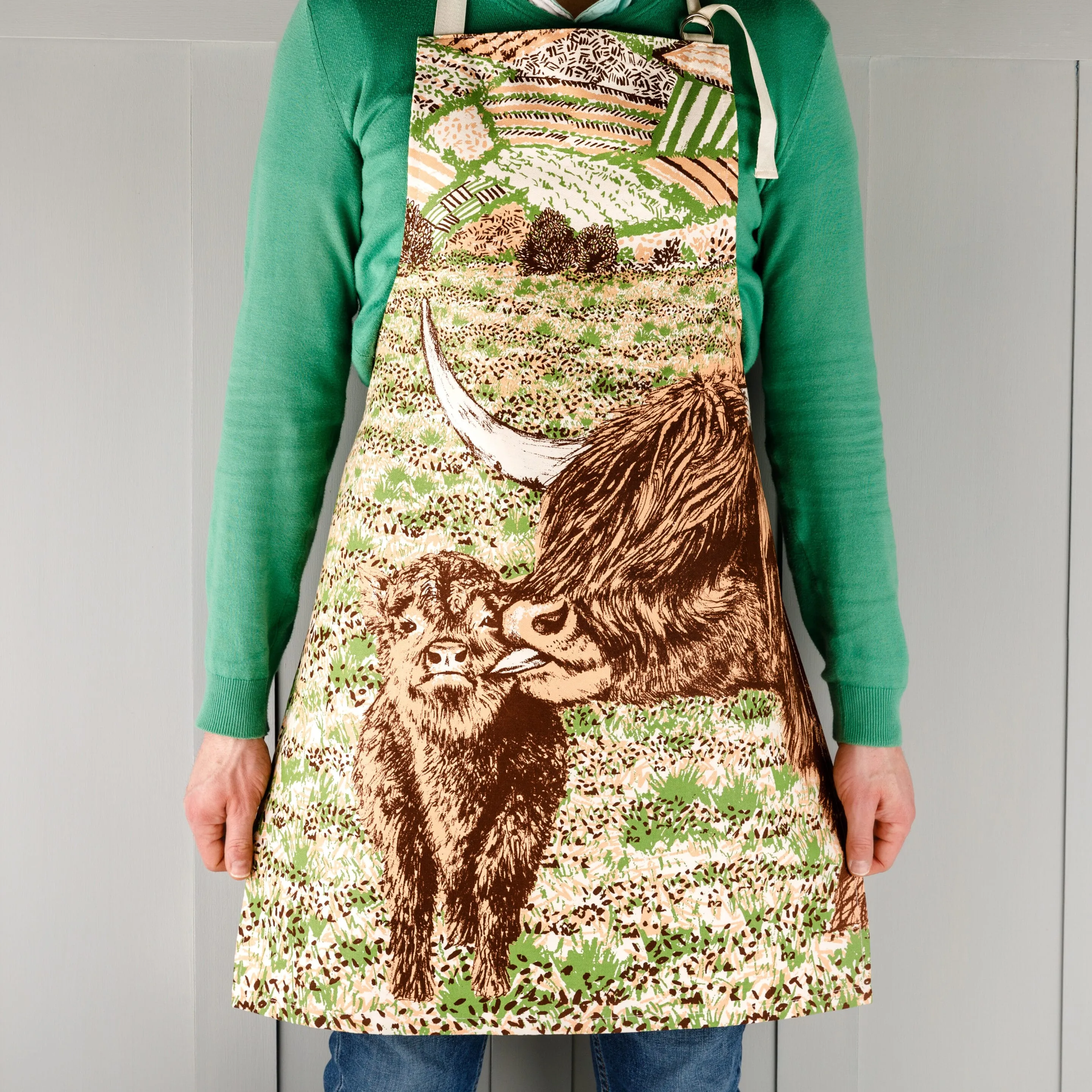 Cherith Harrison Highland Cow Love Apron