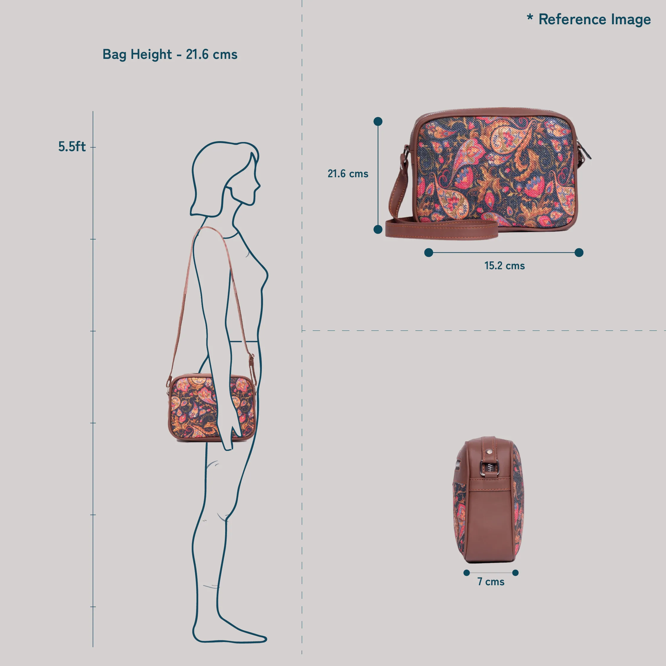 Chittoor Red Kalamkari Sling Bag