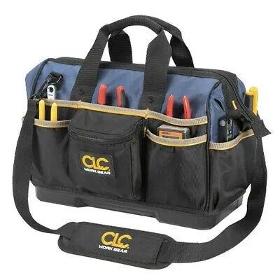 CLC Custom Leathercraft PB1563 16 "Bigmouth Molded Base Tool Bag