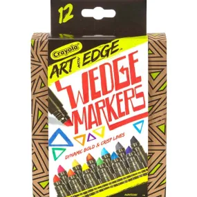 Crayola Art With Edge Wedge Markers 12 Count Case