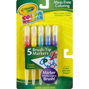 Crayola Color Wonder 5 Brush Tip Markers