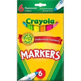 Crayola Fluorescent Marker Set fluorescent