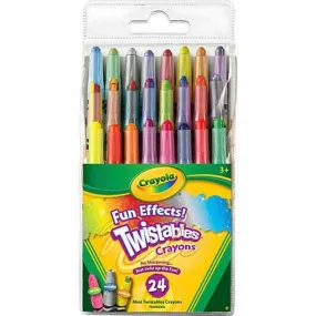 Crayola Fun Effects Mini Twistables Crayons 24ct