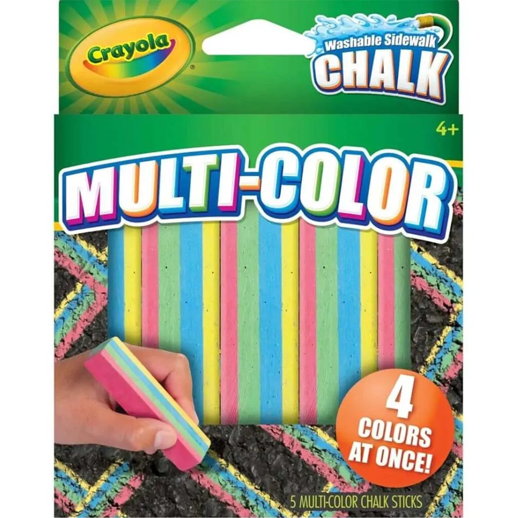 Crayola Multicolor Sidewalk Chalk 5 Count