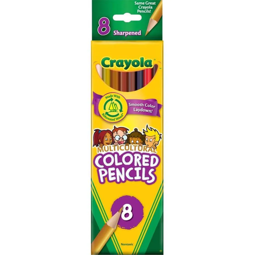 Crayola Multiculutral Colored Pencils Set of 8