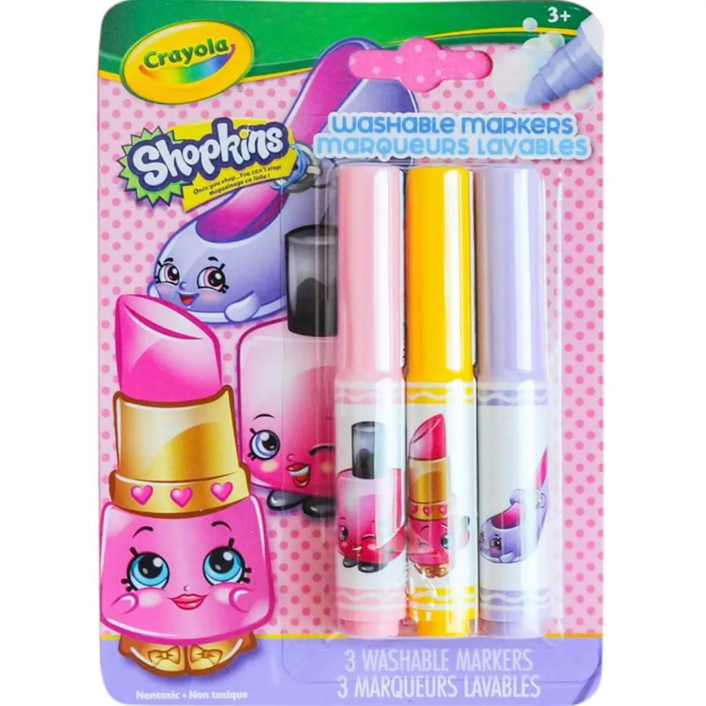 Crayola Shopkins Washable Markers 3 Pack