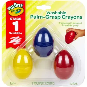 Crayola Washable Palm Grasp Crayons 3ct Coloring