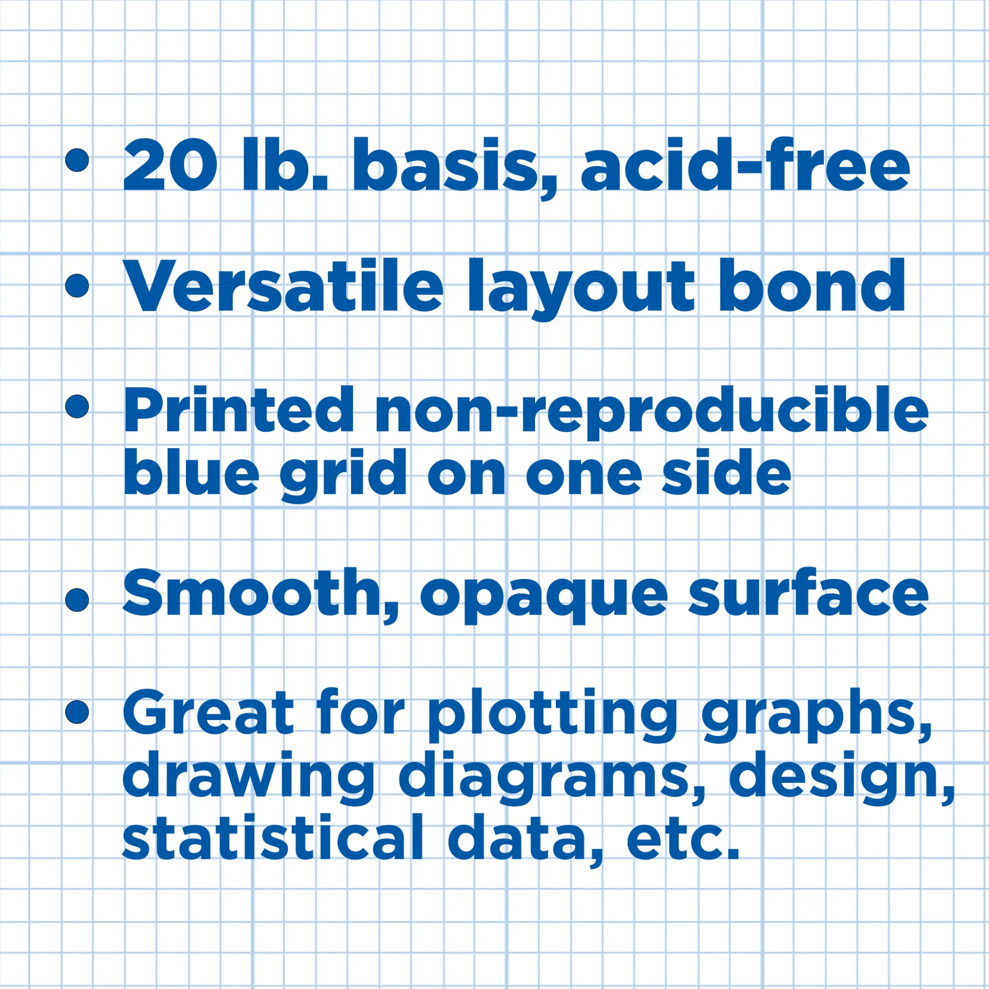 Cross Section Graph Paper Pad / 50 Sheet available in 4x4, 8x8 or 10x10 Grid