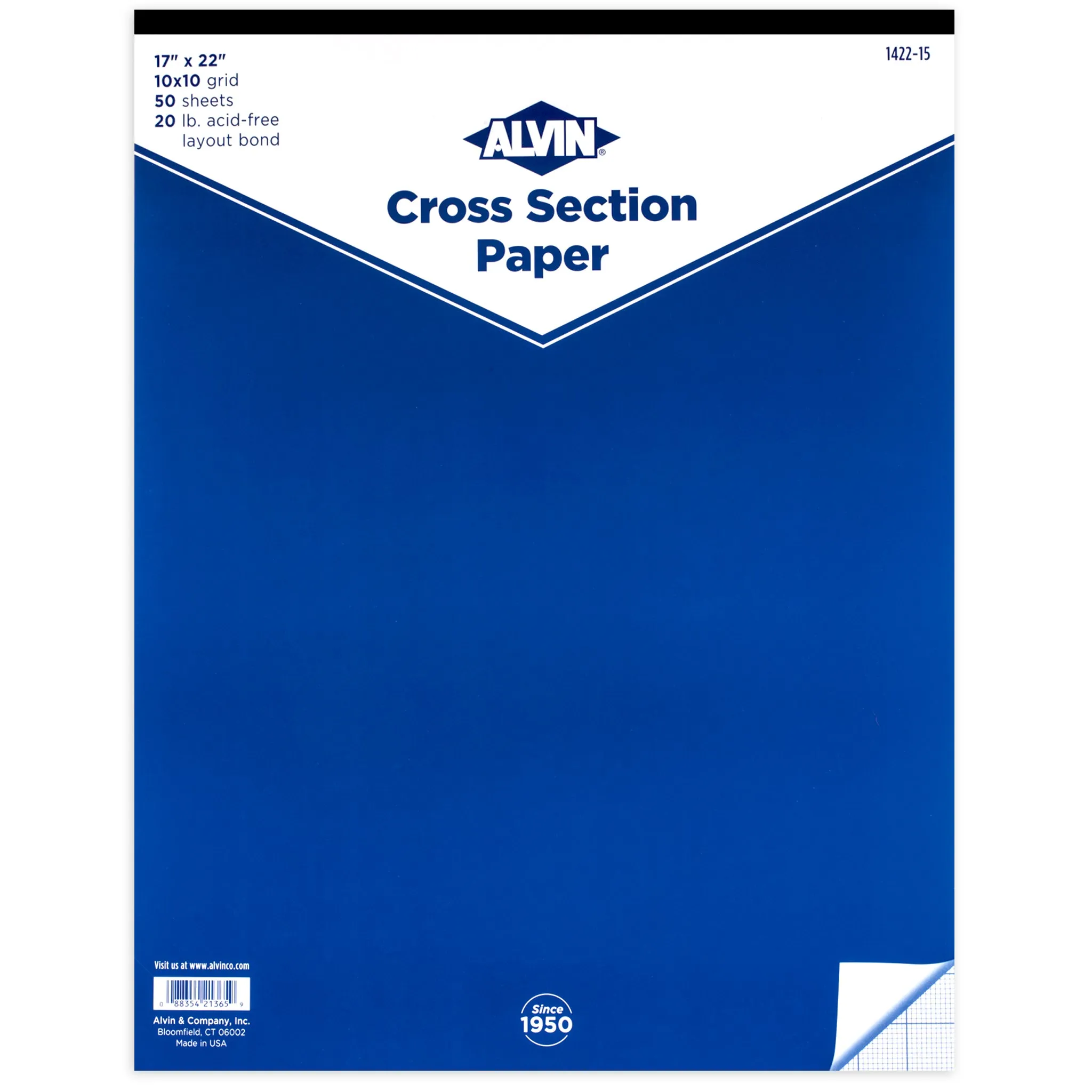 Cross Section Graph Paper Pad / 50 Sheet available in 4x4, 8x8 or 10x10 Grid